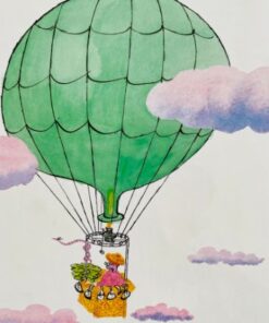 Mormor og Svend flyver i luftballon
